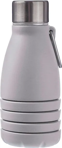 Erin Silicone foldable drinking bottle 550 ml Siva