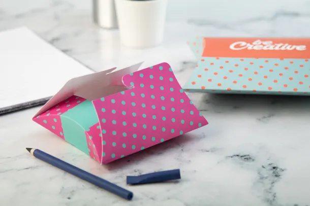 CreaBox Pillow Lock M Personalizirana kutija u obliku jastuka Bijela
