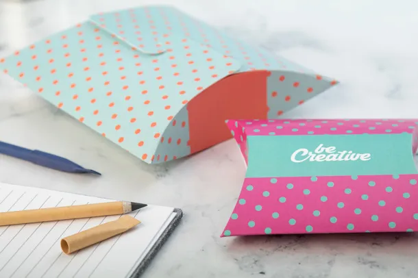CreaBox Pillow Lock M Personalizirana kutija u obliku jastuka Bijela