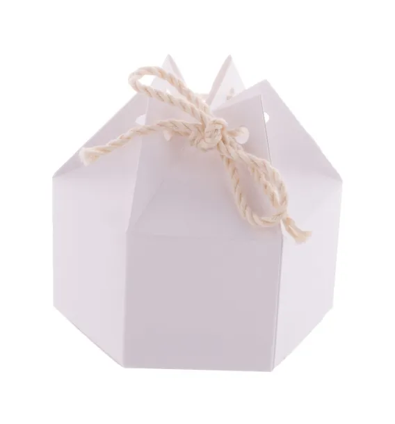 CreaBox HexaCord S personalizirana poklon kutija u obliku šesterokuta Bijela