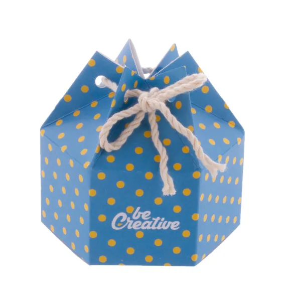 CreaBox HexaCord S personalizirana poklon kutija u obliku šesterokuta Bijela