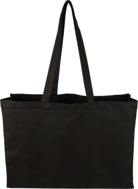 Hugh Oeko-Tex cotton (280 gsm) shopping bag Crna