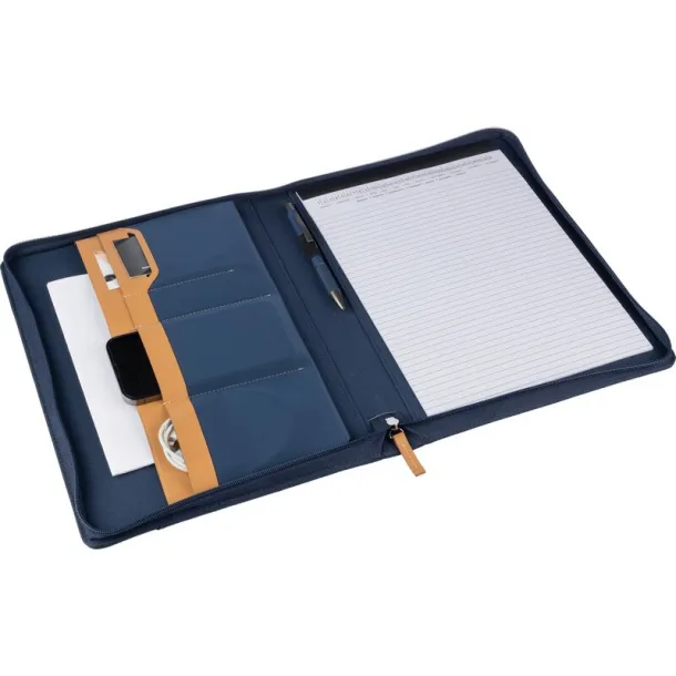  Conference folder approx. A4 RPET navy blue