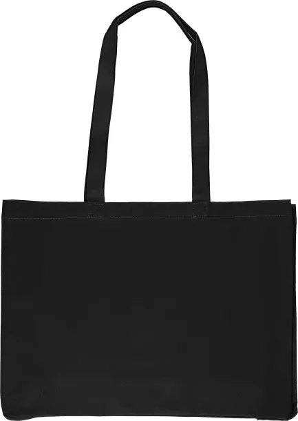 ISAAC Oeko-Tex cotton (220 gsm) shopping bag Crna