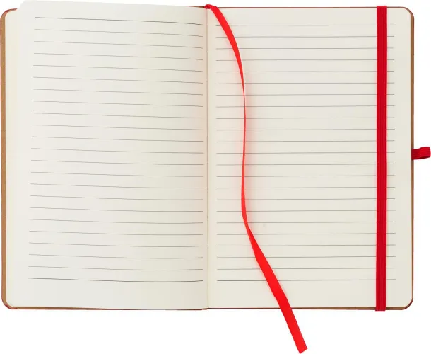 Dorita notes od PU-a i bambusa, A5 Crvena