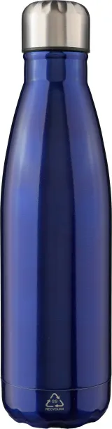 CLIFF Recycled stainless steel single-walled flask 650 ml blue