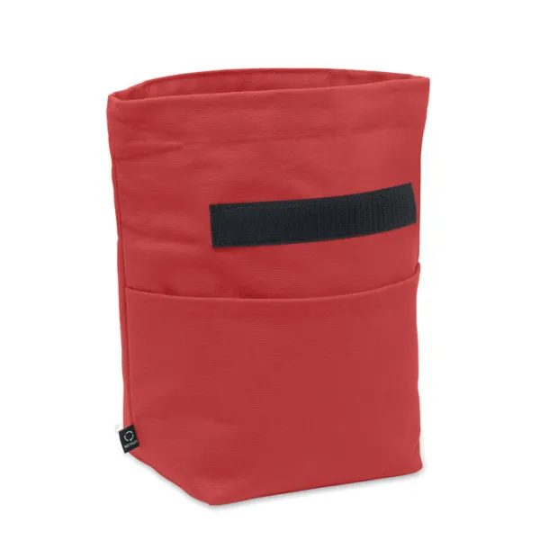 RECOBA COLOUR Recycled cotton cooler bag Red