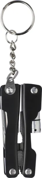 Clifton privjesak s višenamjenskim alatom od nehrđajućeg čelika Crna