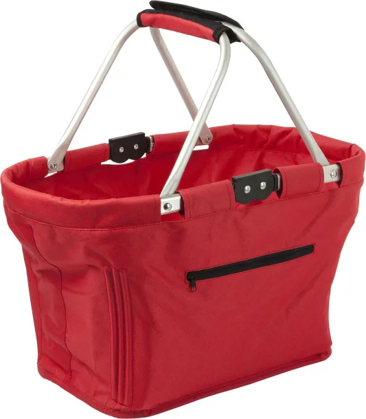 Nadine Polyester (600D) shopping bag red