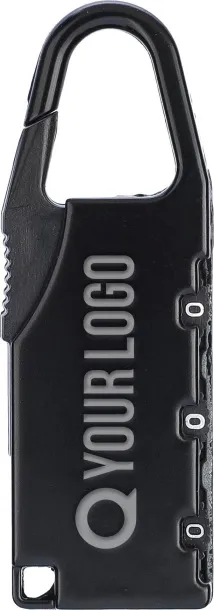 April Zinc alloy numeric padlock Crna