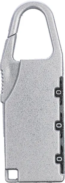 April Brojčani lokot od legure cinka Srebrna