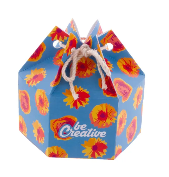 CreaBox HexaCord M personalizirana poklon kutija u obliku šesterokuta Bijela