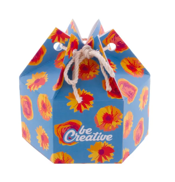 CreaBox HexaCord M personalizirana poklon kutija u obliku šesterokuta Bijela