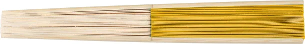 ELIO Bamboo hand held fan Žuta