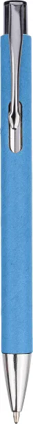 Debra Recycled carton ballpen light blue