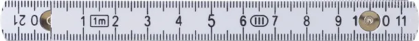 Leon Plastic foldable ruler  white