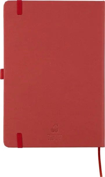 GERTRUD Notes od recikliranog bioproizvoda i kartona, A5 Crvena