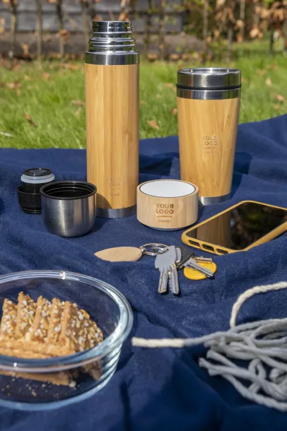  Bamboo and stainless steel travel cup Sabine