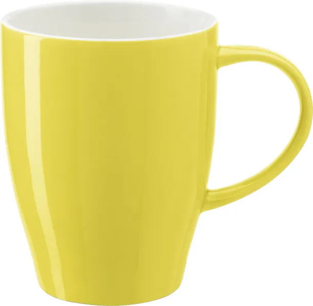  Porculanska šalica Paula, 350 ml Žuta