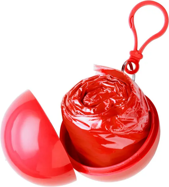 Pippa PVC poncho  Crvena