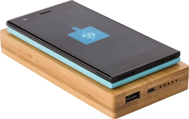WALTER prijenosna baterija od bambusa, 6 000 mAh