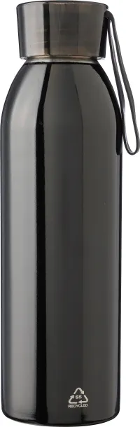 Cindy Stainless steel single-walled drinking bottle 650 ml black