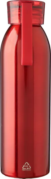 Cindy Stainless steel single-walled drinking bottle 650 ml Crvena