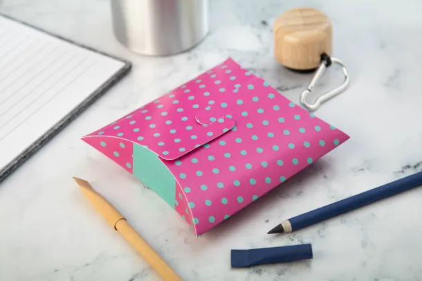 CreaBox Pillow Lock S Personalizirana kutija u obliku jastuka Bijela