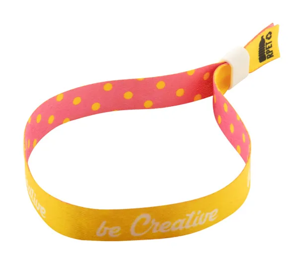 SuboWrist RPET custom festival bracelet Yellow White