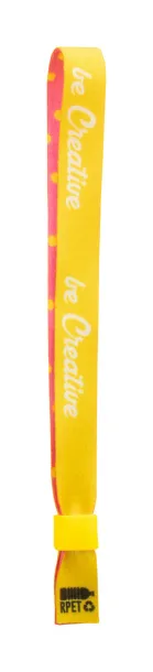SuboWrist RPET custom festival bracelet Yellow White