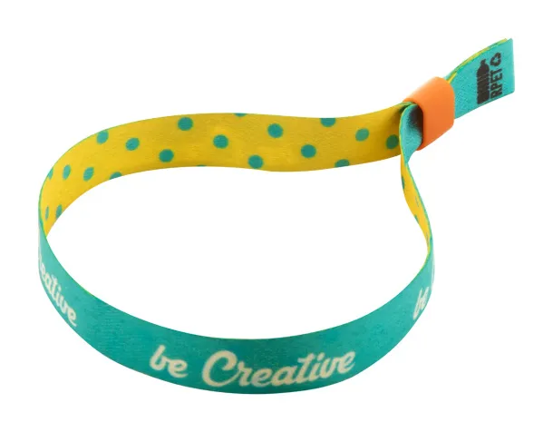 SuboWrist RPET custom festival bracelet Orange White