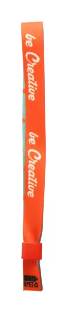 SuboWrist RPET custom festival bracelet Red White