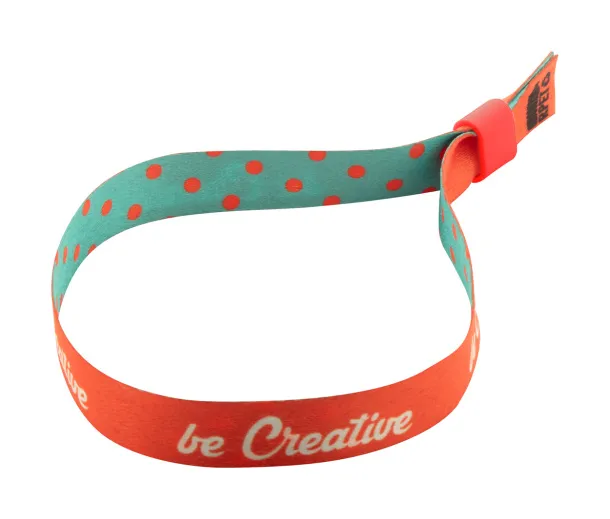 SuboWrist RPET custom festival bracelet Red White