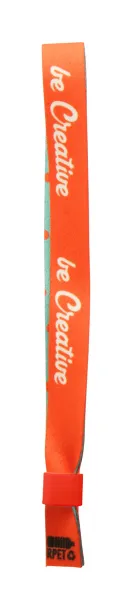 SuboWrist RPET custom festival bracelet Red White
