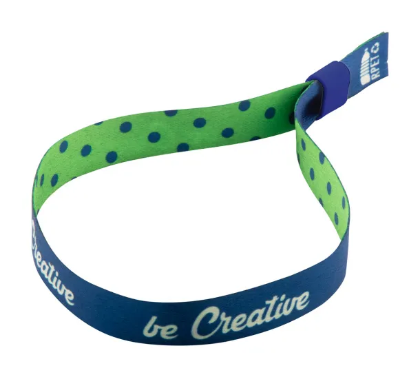 SuboWrist RPET custom festival bracelet Blue White