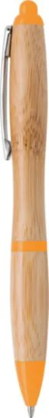 Hetty Bamboo ballpen  Narančasta