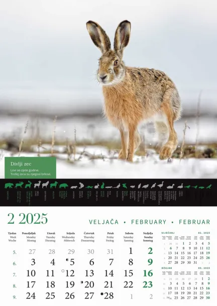  "KALENDAR LOVA" color calendar Color