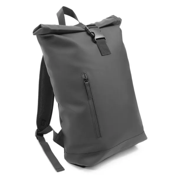 Koda Water resistant rolltop backpack black