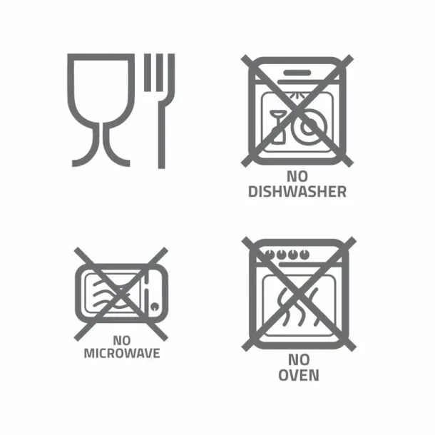 Tijani Lunch box 2 in 1, 2x500 ml, bamboo lid, cutlery Crna