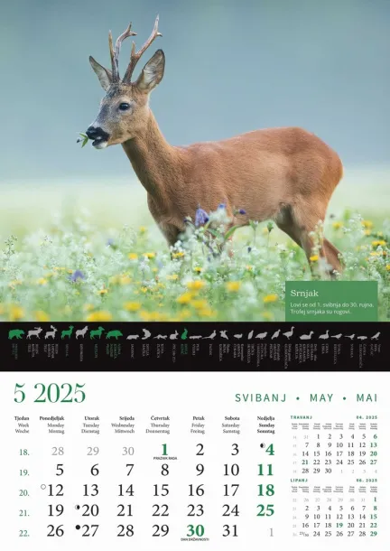  "KALENDAR LOVA" color calendar Color