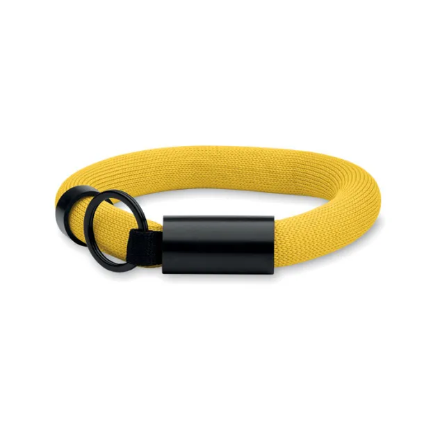 POLLY Floating wristband key ring Yellow