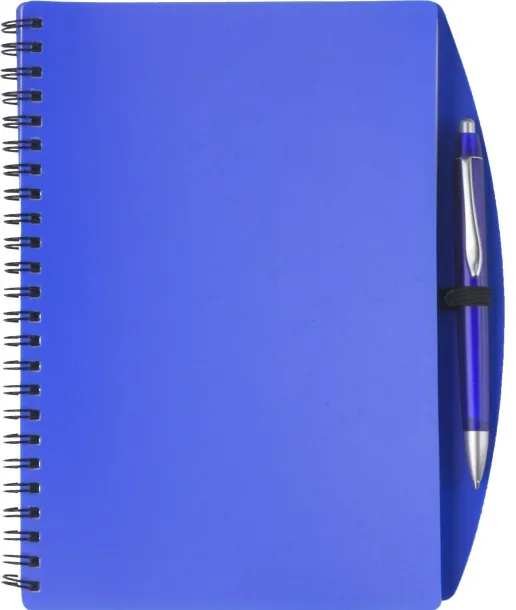 SOLANA PP notebook with ballpen Plava