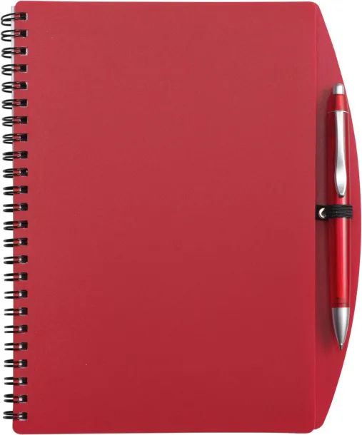 SOLANA PP notebook with ballpen Crvena