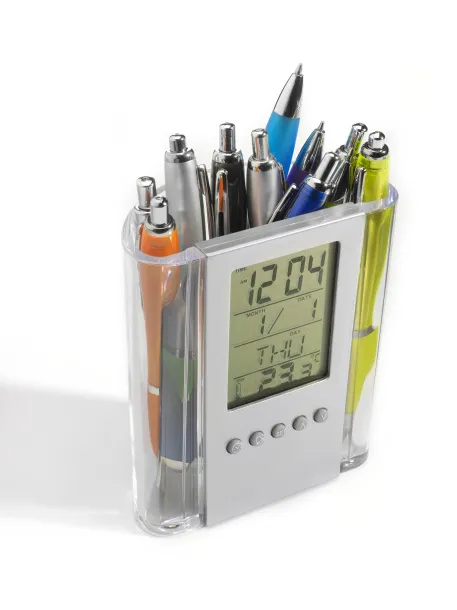 CARTER ABS pen holder with clock