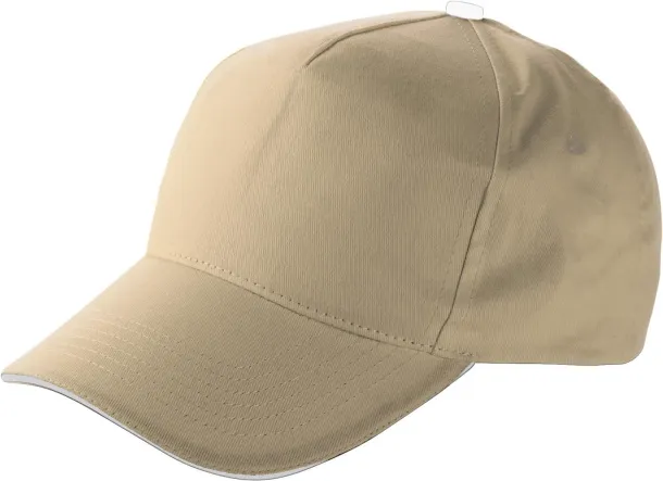 Beau pamučna kapa - 5 panela khaki