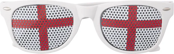 LEXI Plexiglass sunglasses with country flag red white