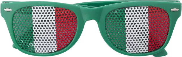 LEXI Plexiglass sunglasses with country flag Zelena Bijela
