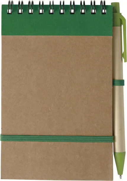 EMORY Cardboard notebook Zelena