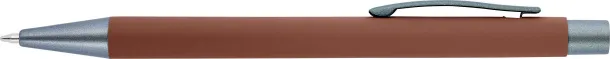 EMMETT Aluminium ballpen brown