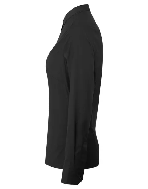 'GRANDAD' WOMEN’S BANDED COLLAR SHIRT - Premier Black